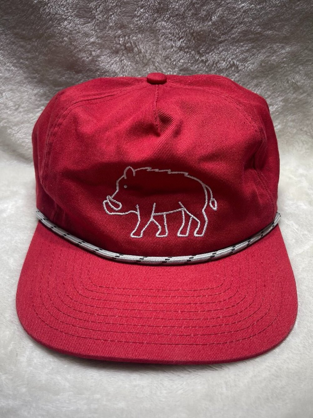 HOVI Dry Goods Arkansas Razorbacks Boar Rope Hat Cardinal Red Snapback NCAA